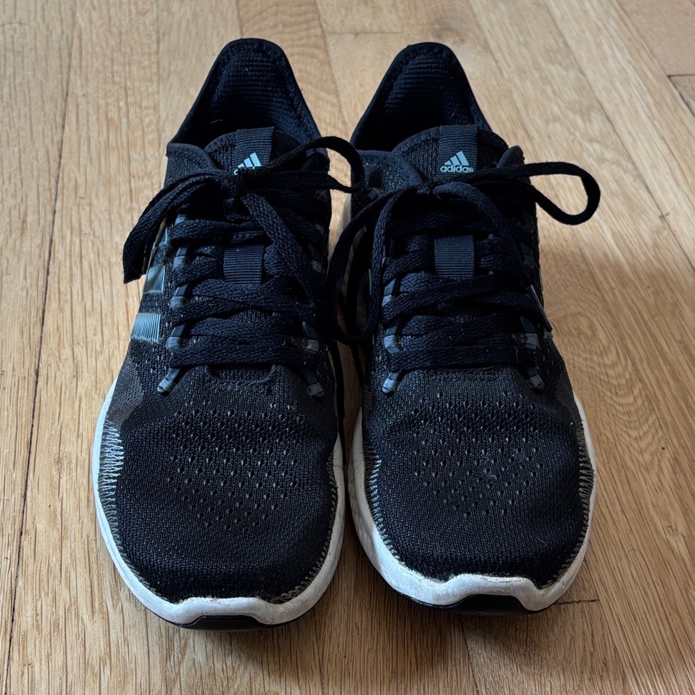 Adidas Black and White Athletic Sneakers